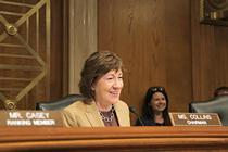 During a hearing Chairman Collins responds to a witnesses remark.